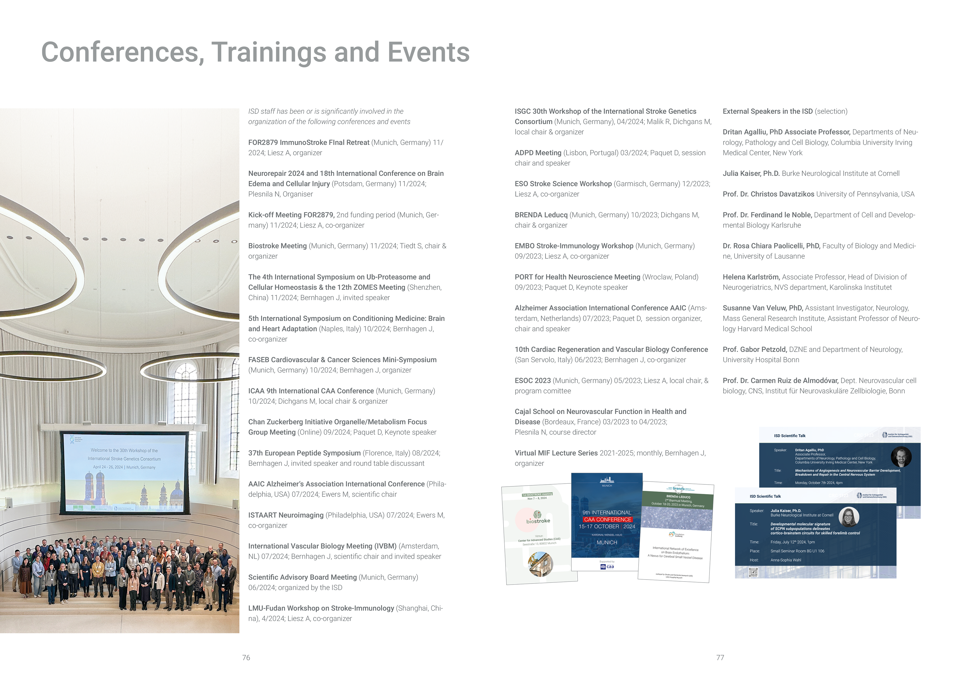 ISD Annual Report – event page & photo