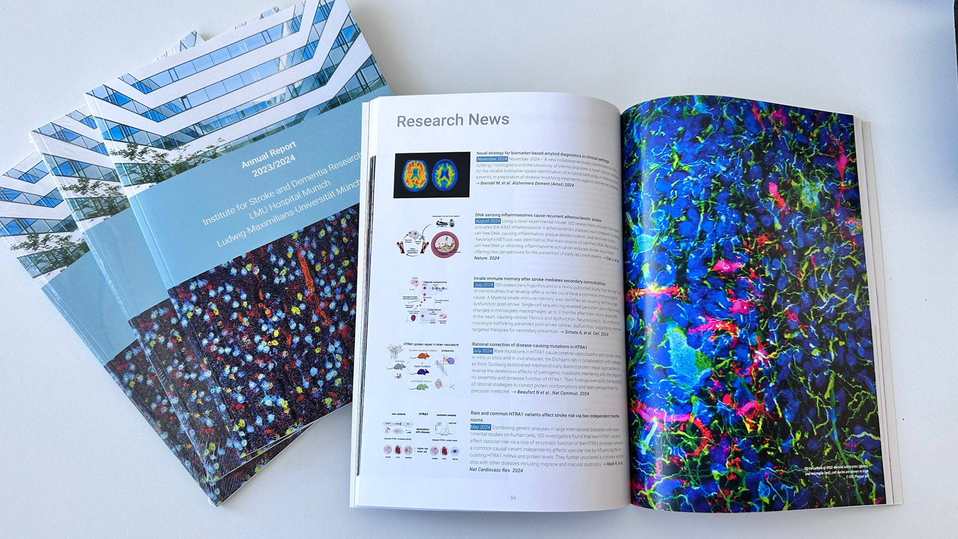 ISD Annual Report – title, news page