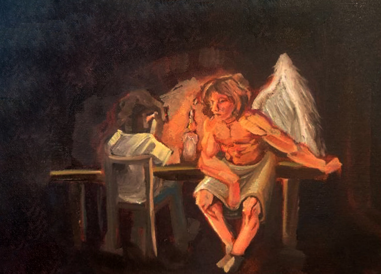 Blackout - Rough oil sketch (Ongoing Work)