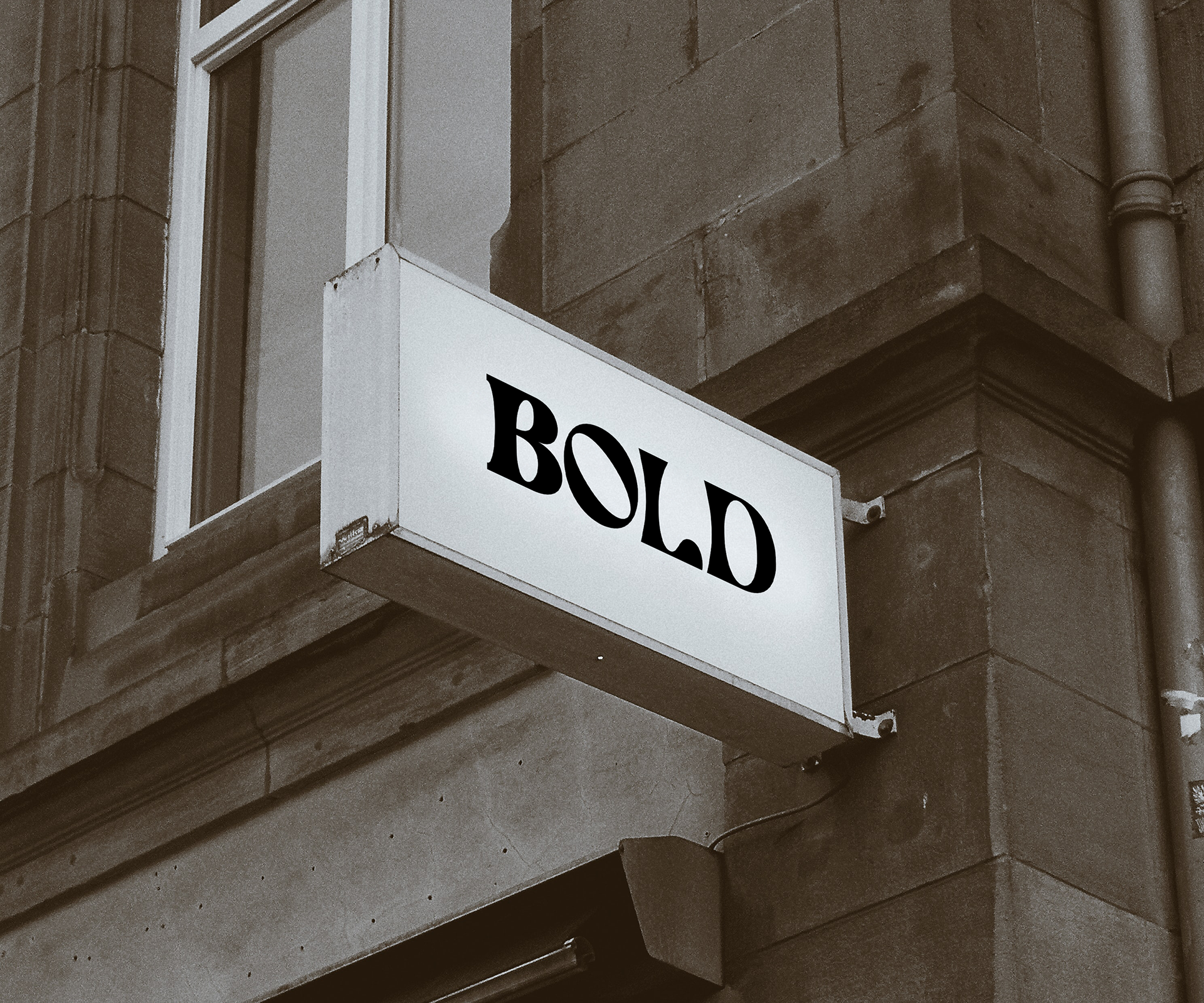 Store front signage