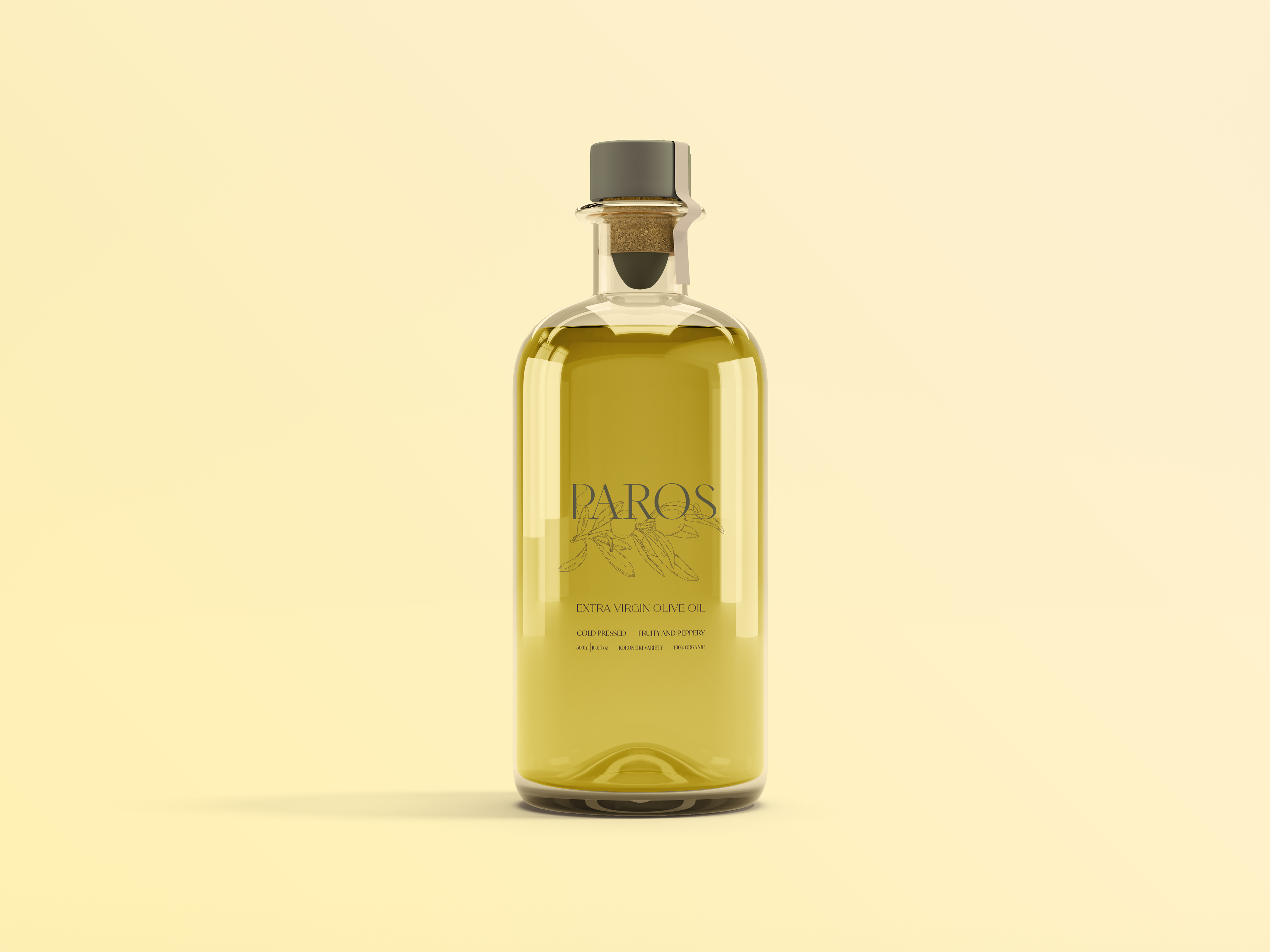 PAROS olive oil bottle