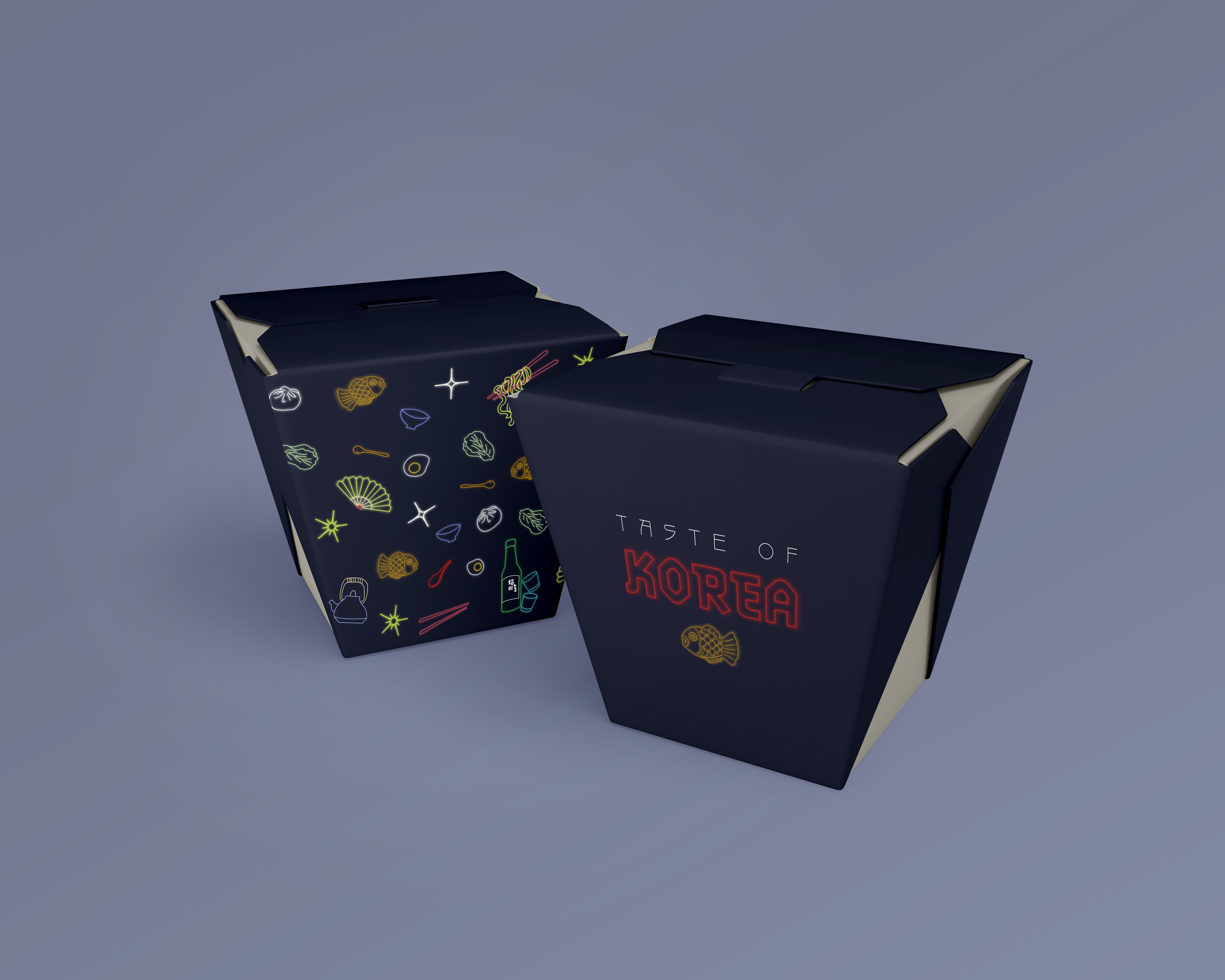 Taste of Korea packaging mock-up