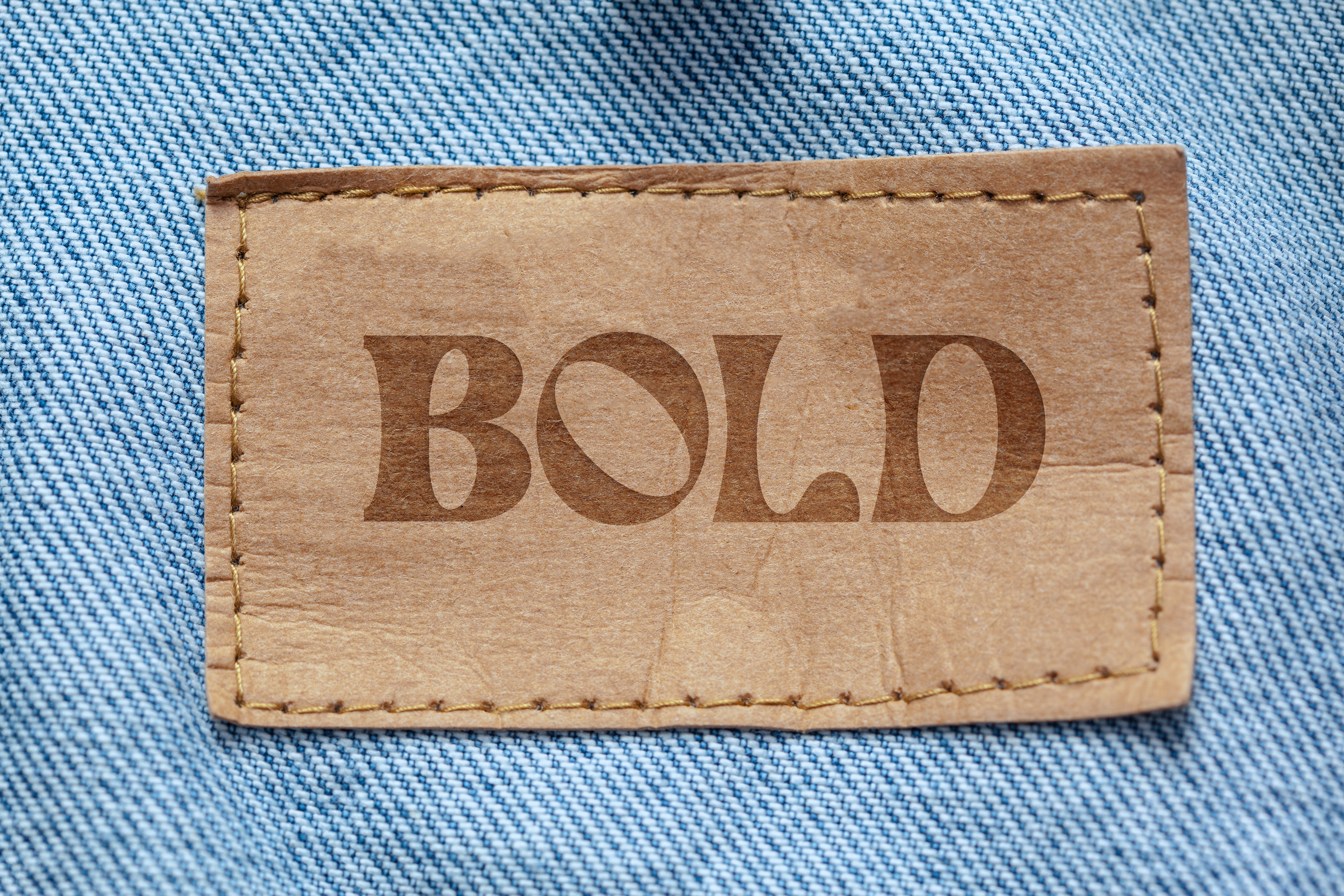 BOLD sewn label