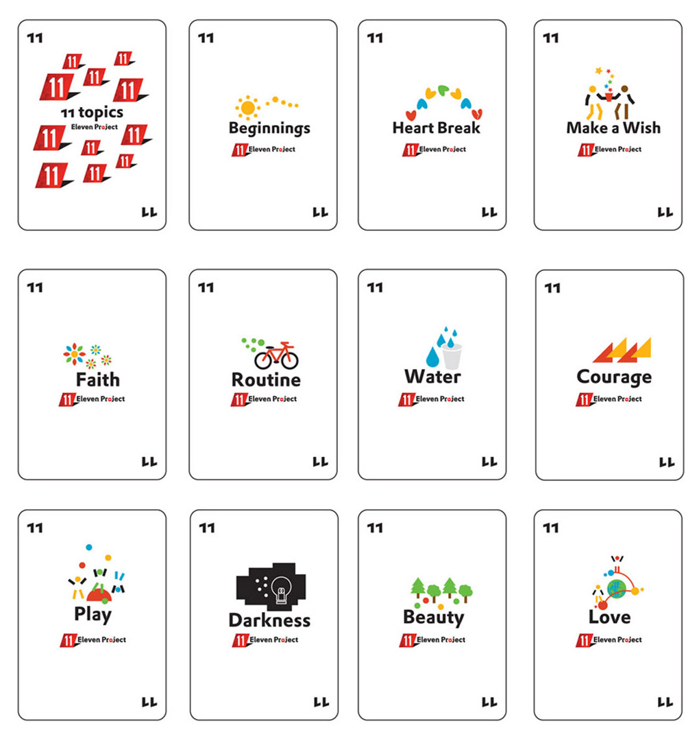 Cards design for 11 Eleven project