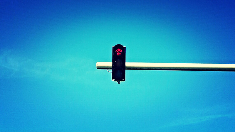 Traffic light for bicycles, NL