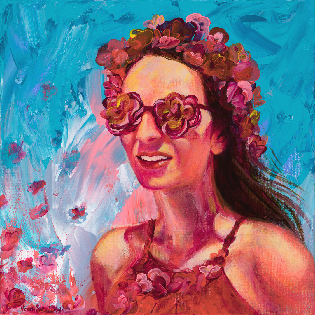 Flower Power | 14 x 14 | Acrylic On Canvas | Original Available