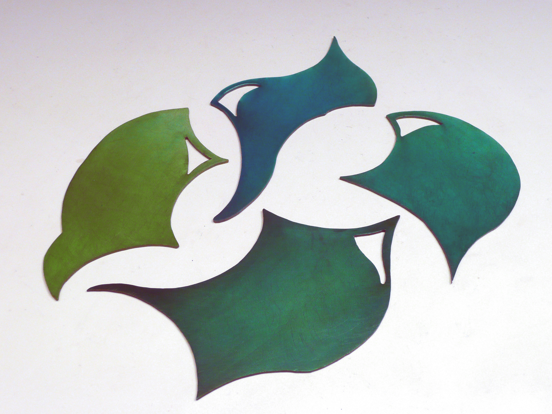 Tray Puzzle Piece Coasters | Anodized Aluminum