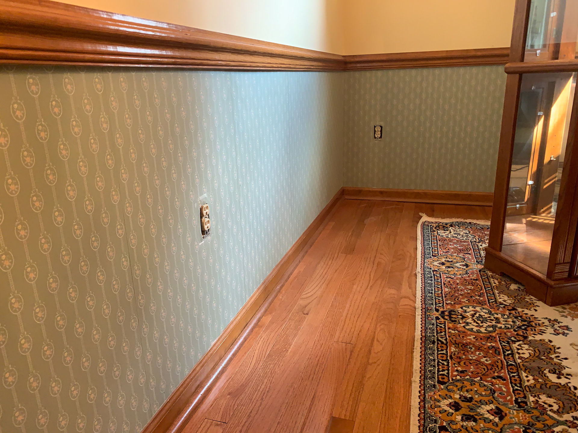 Wallpaper Removal Before...