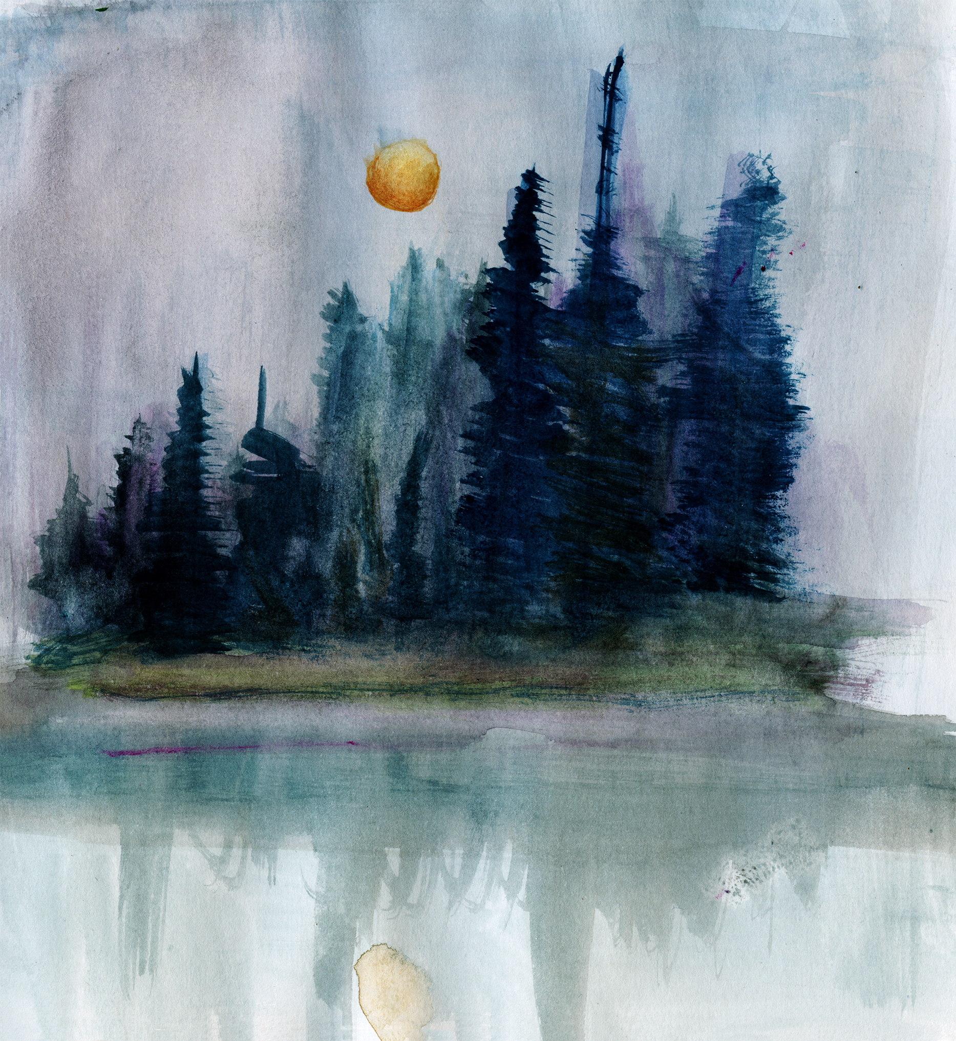 Gouche landscape study