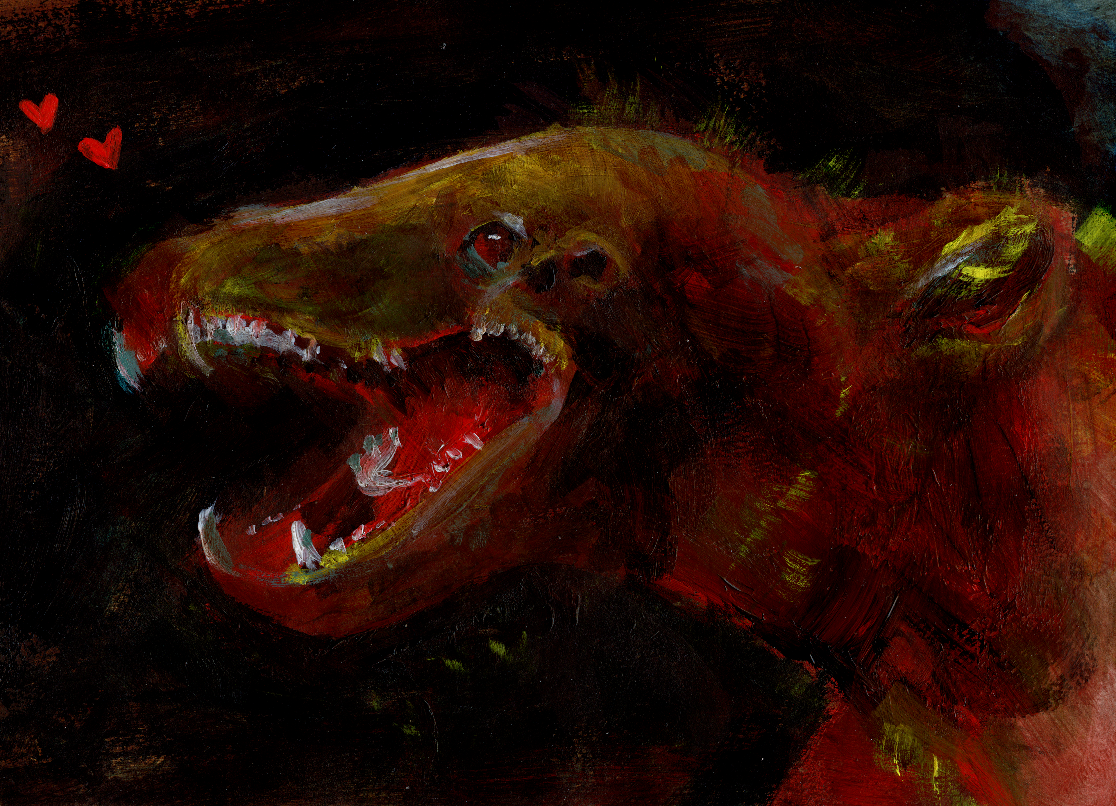 Acrlyic study: mutant bear from Anhilation (2018)