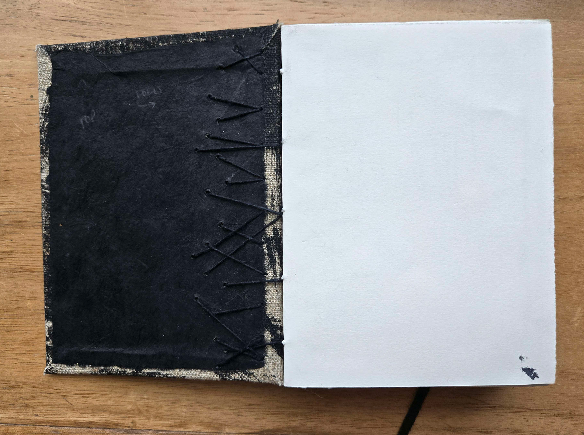 pastedown and internal stitching