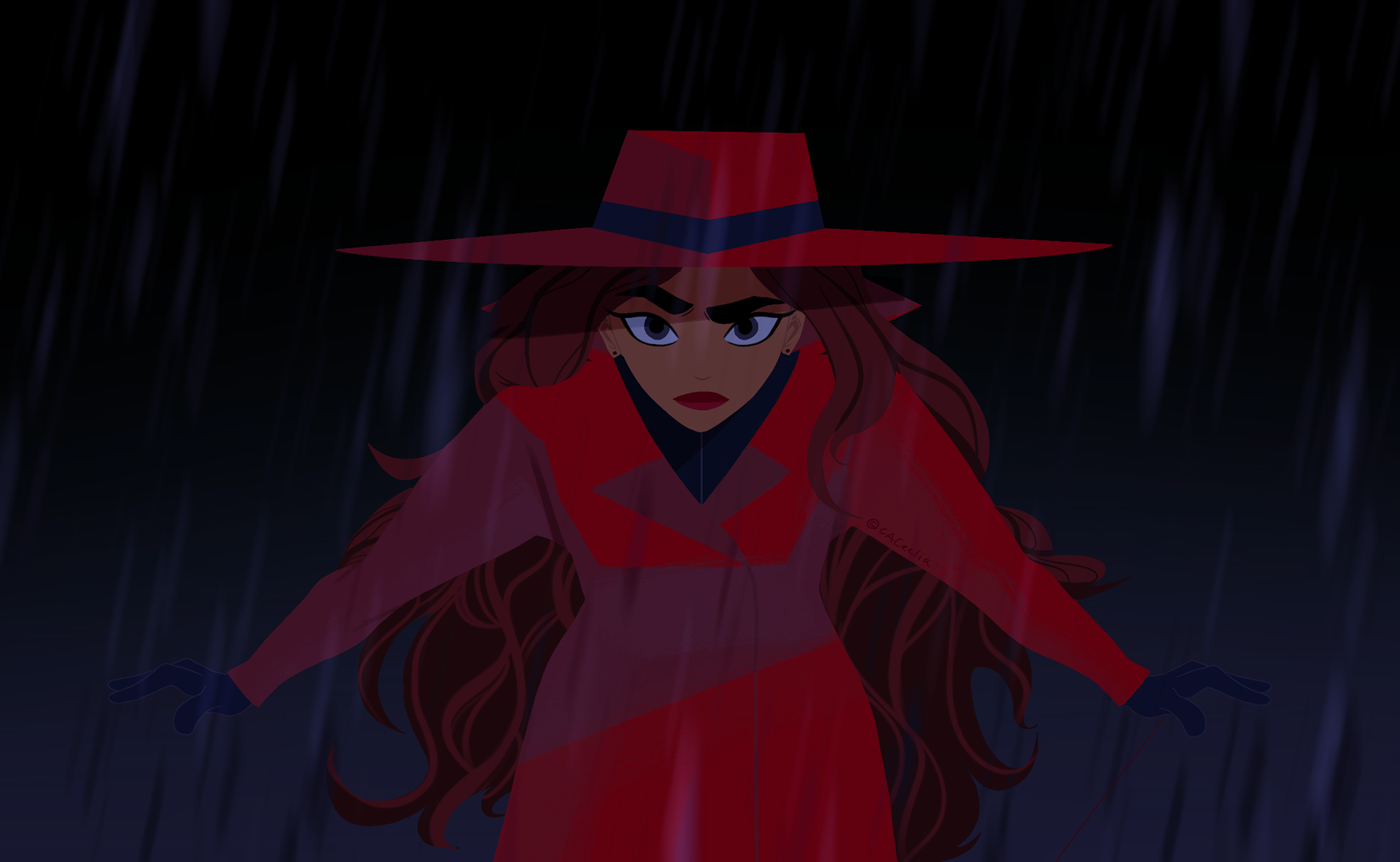 Carmen Sandiego (Netflix adaptation) style