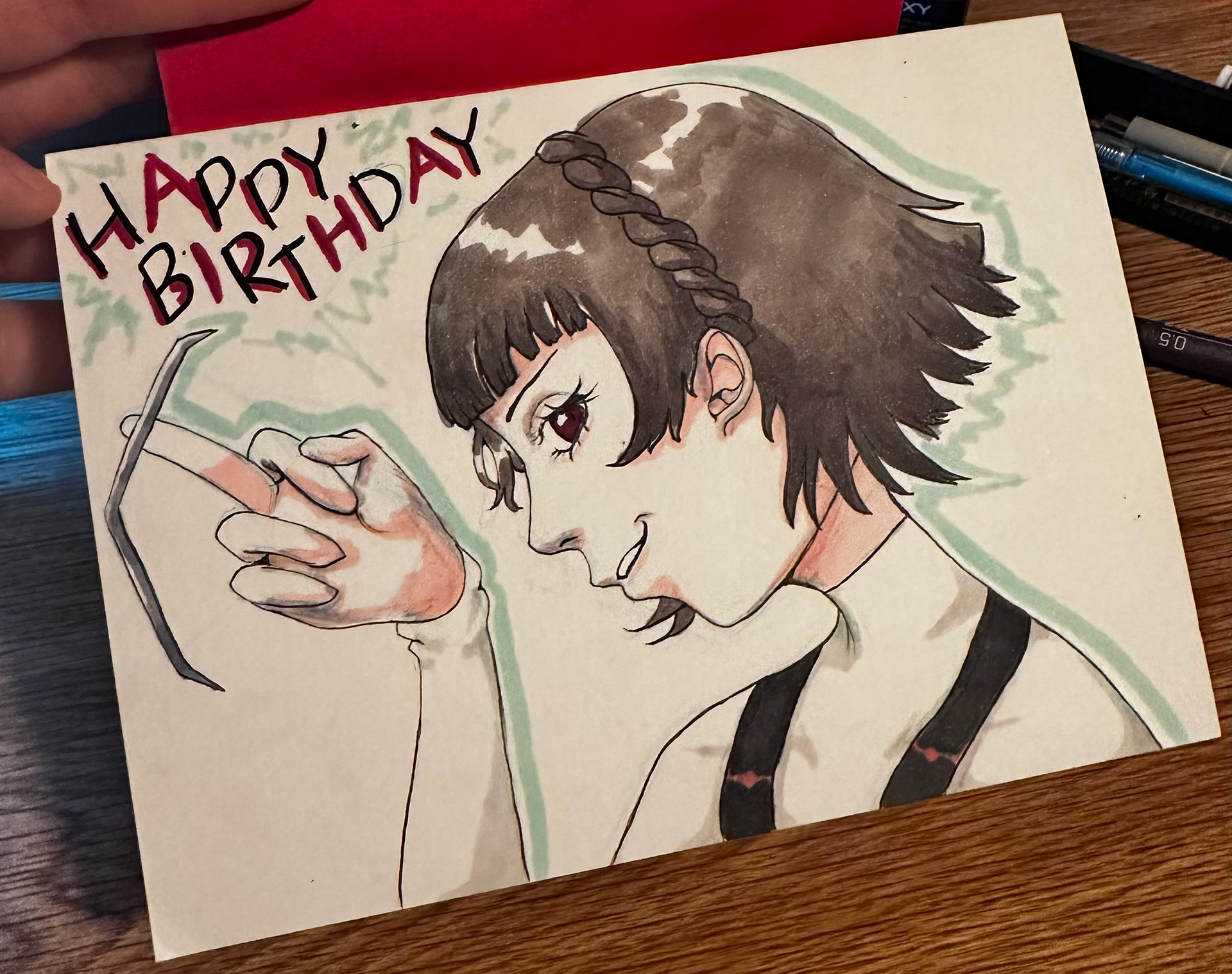 Makoto Niijima birthday card