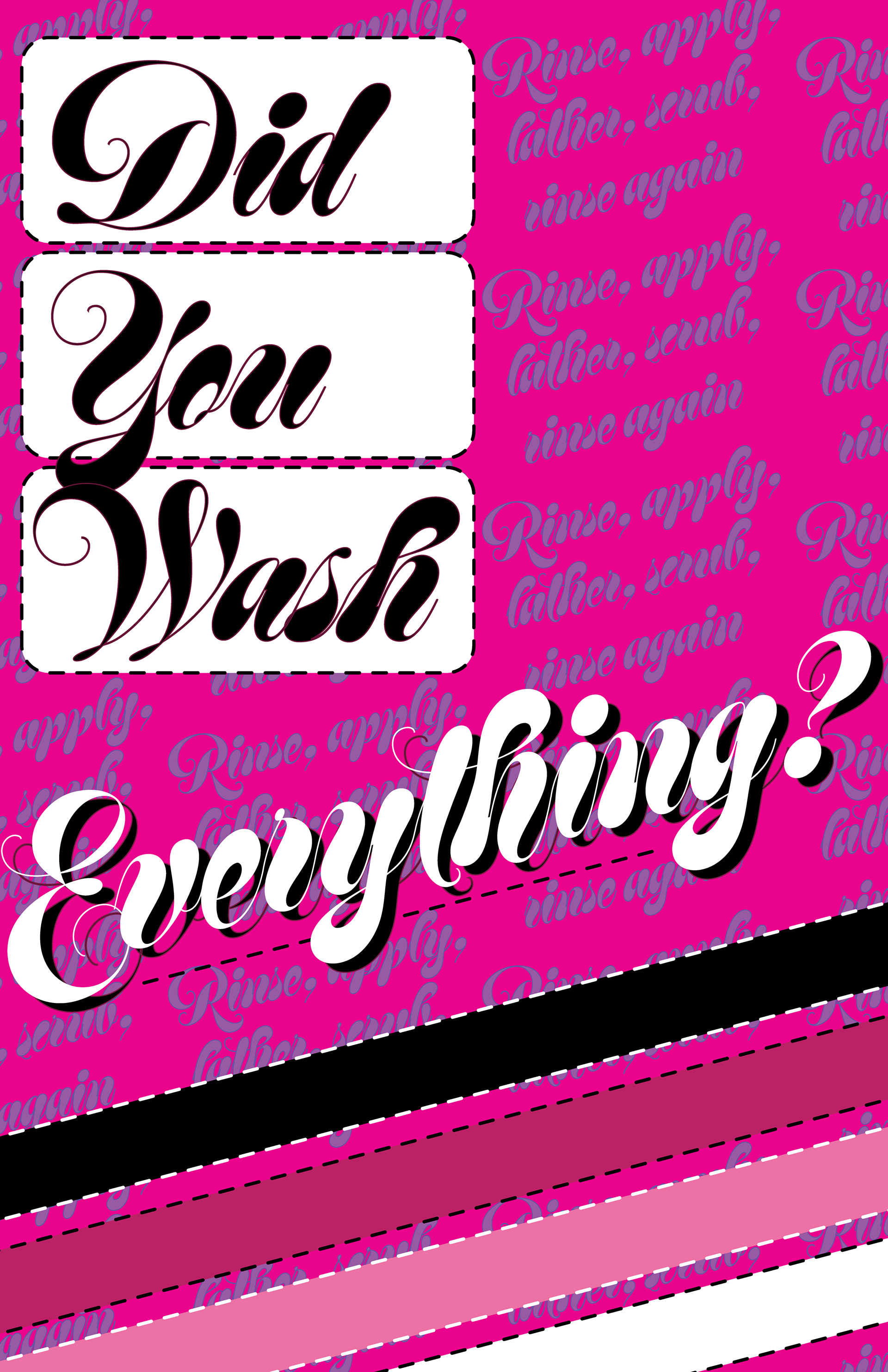 Poster I made for my bathroom