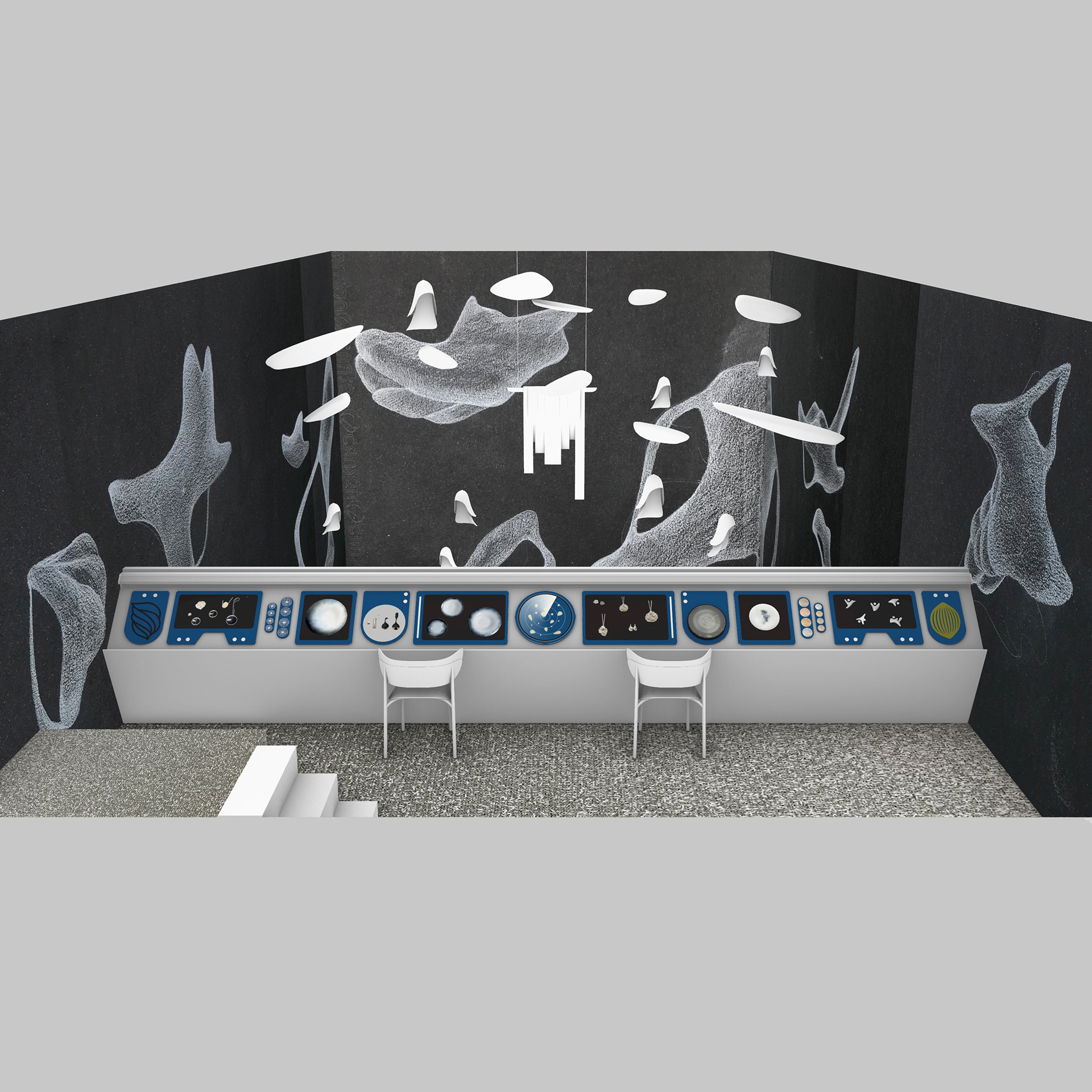 3D modelling of scenographic elements