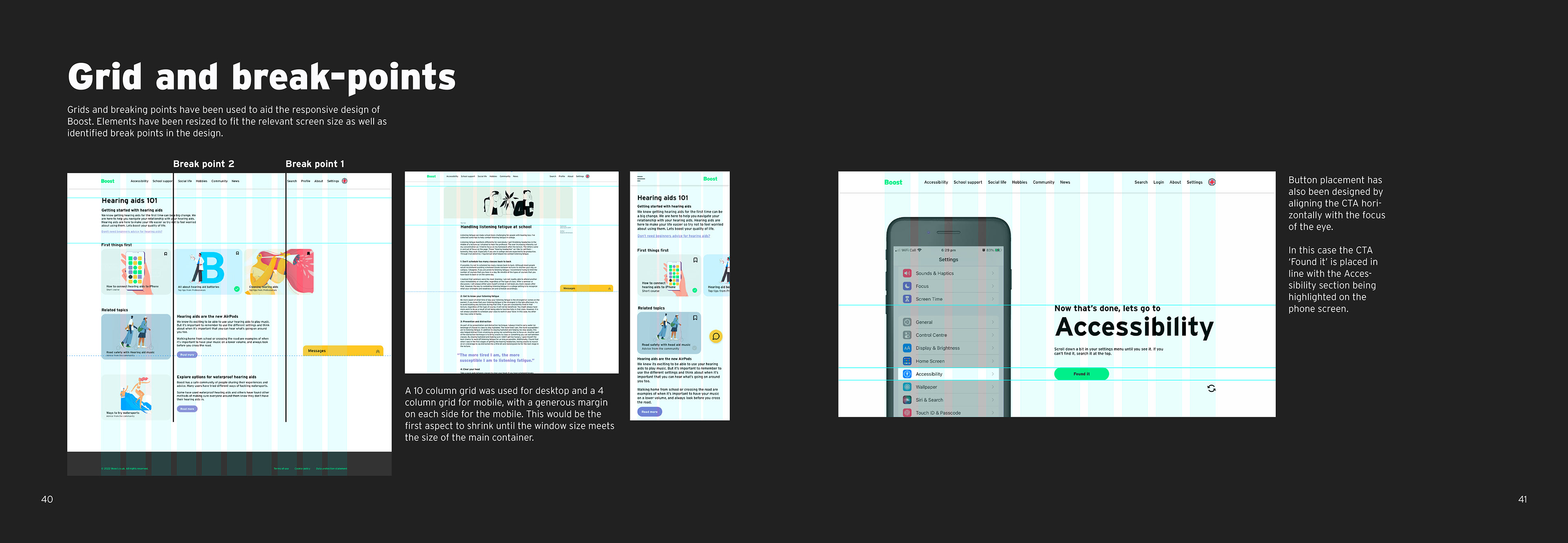 Grid and guides for responsive design