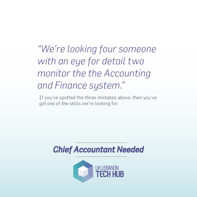 Startups accelerator looking for a detail oriented talent