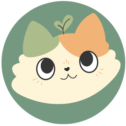 Logo of a green and orange cat and the text Terri Rain