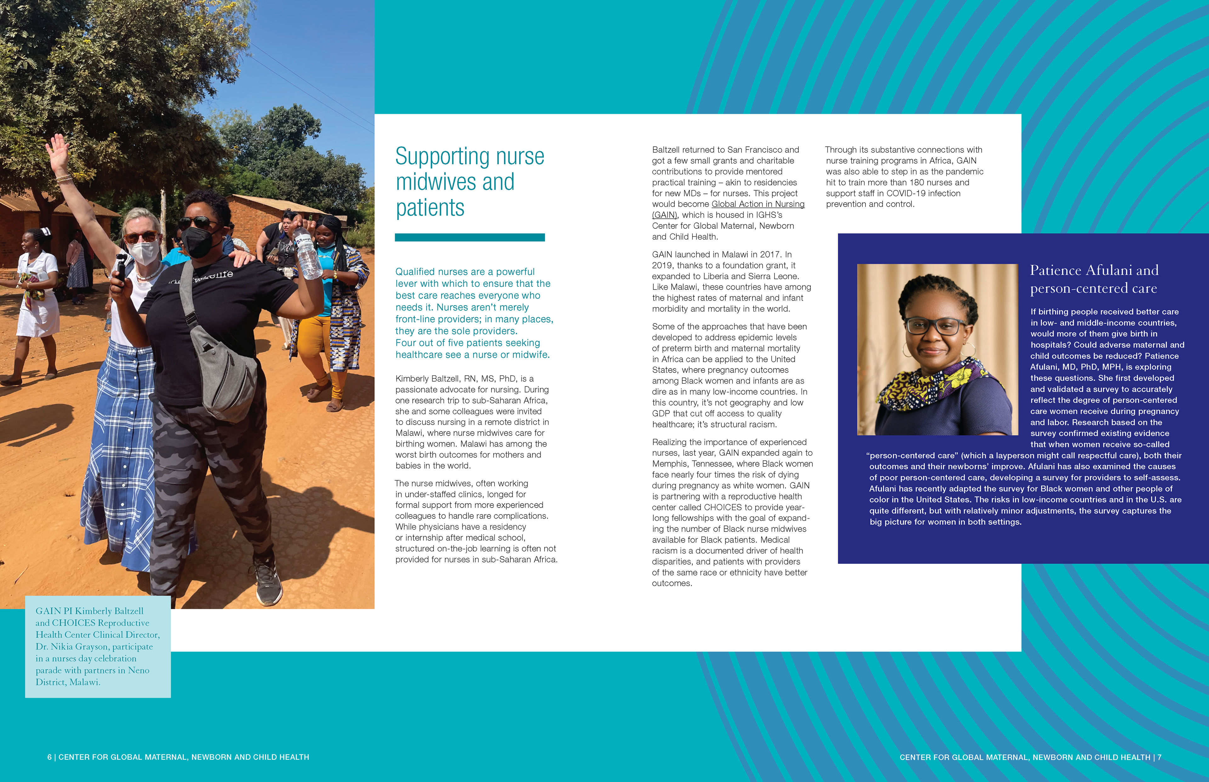 Spread about "Supporting nurse midwives and patients."