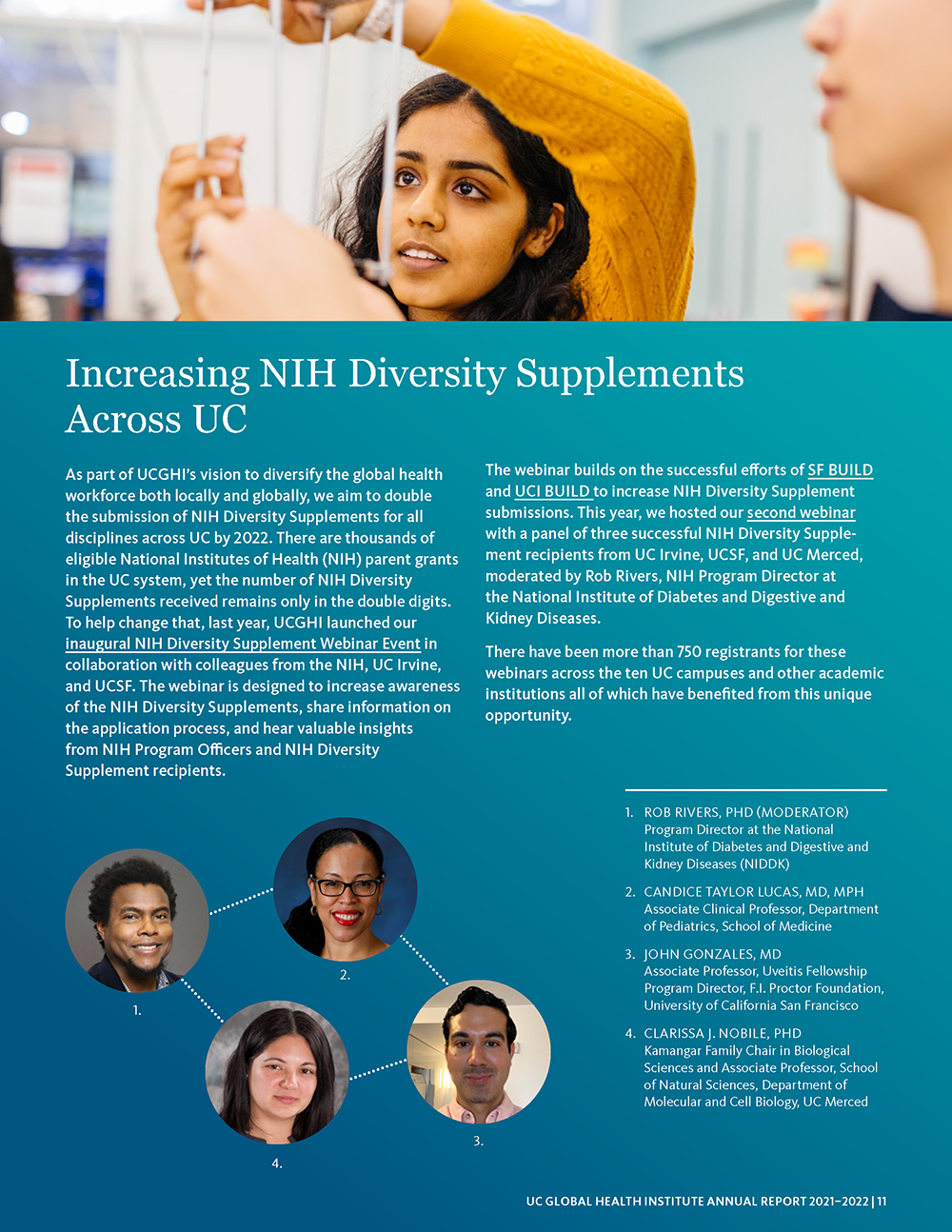 About Increasing NIH Diversity Supplements Across UC