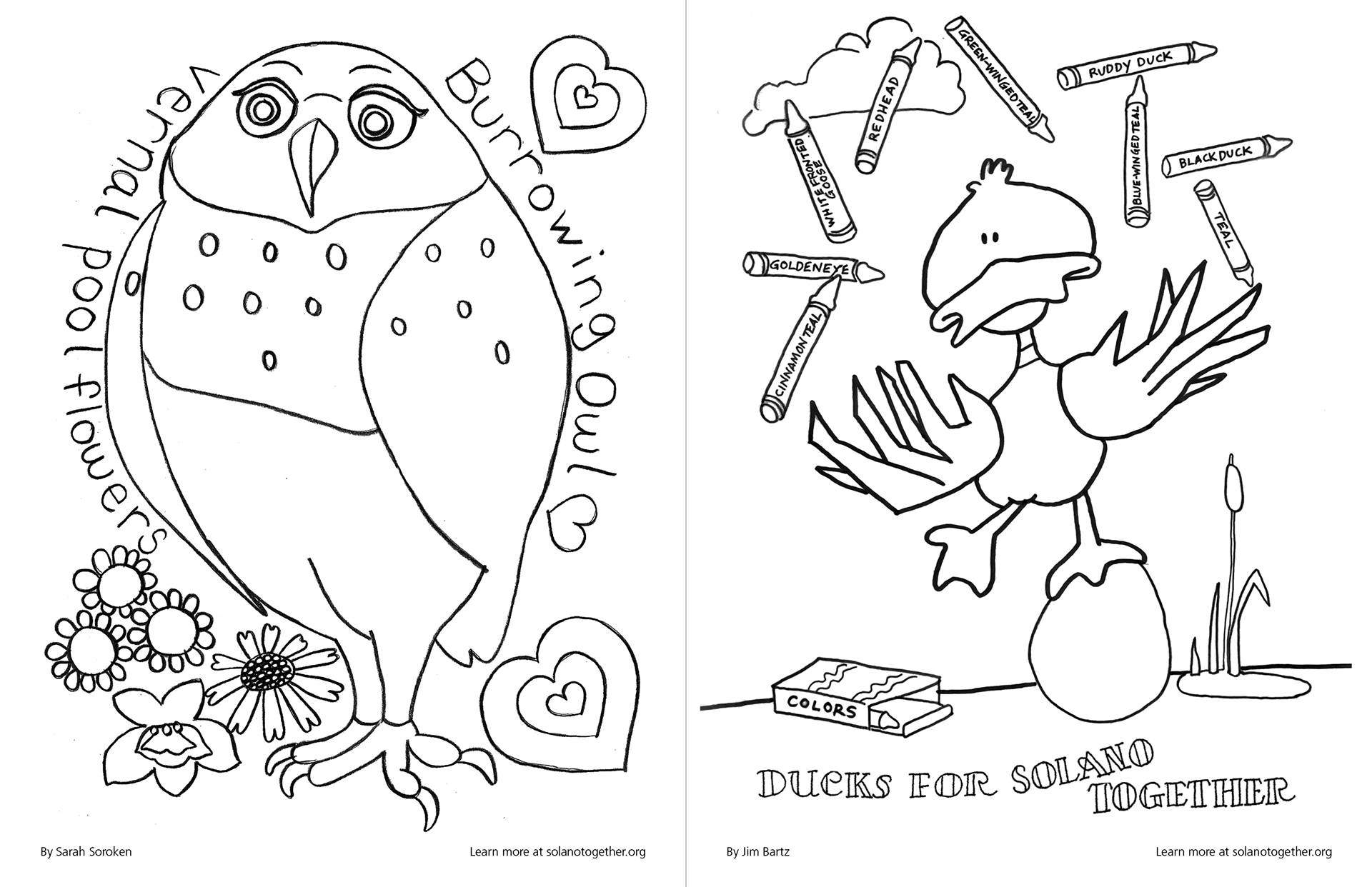 Left by Sarah Soroken and right by Jim Bartz