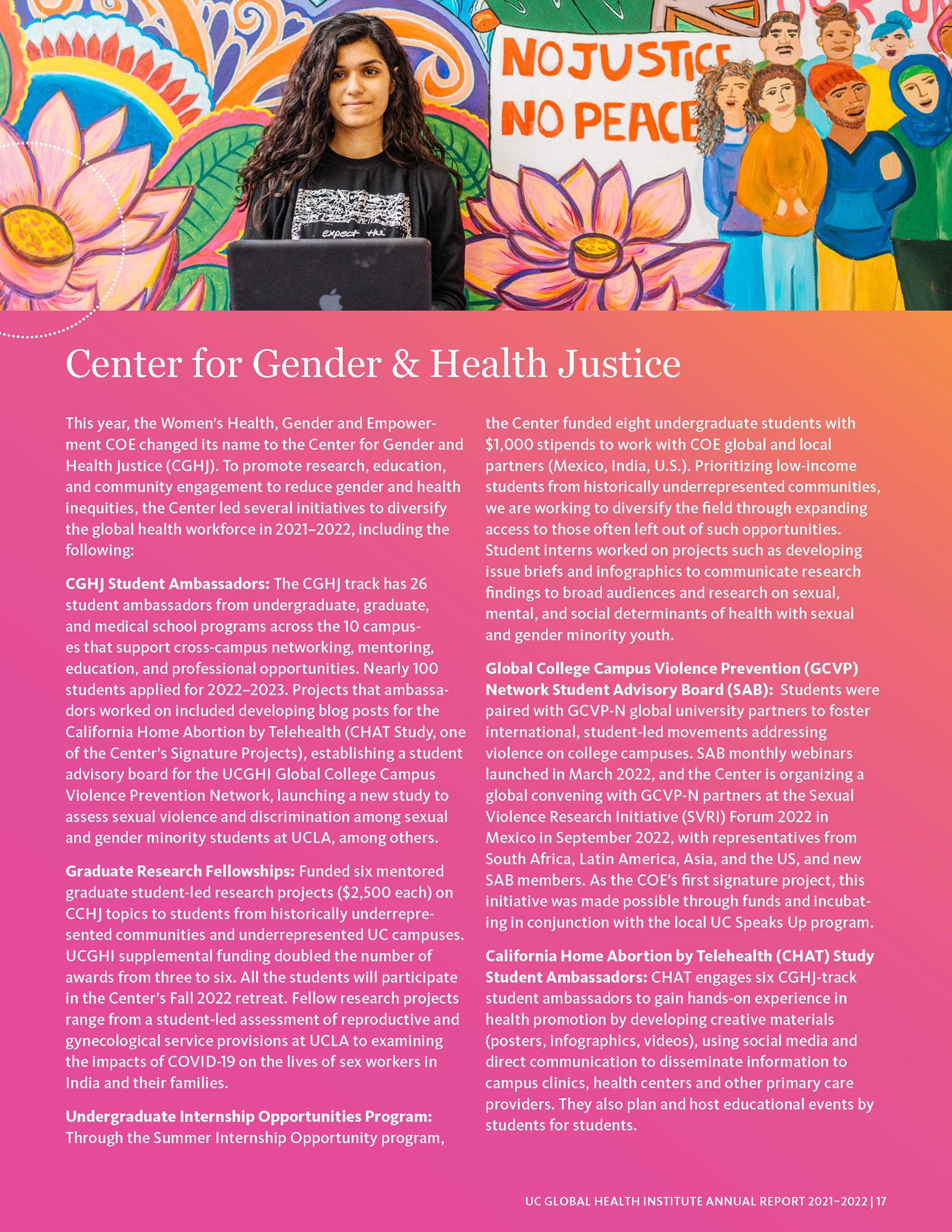 About the Center for Gender and Health Justice
