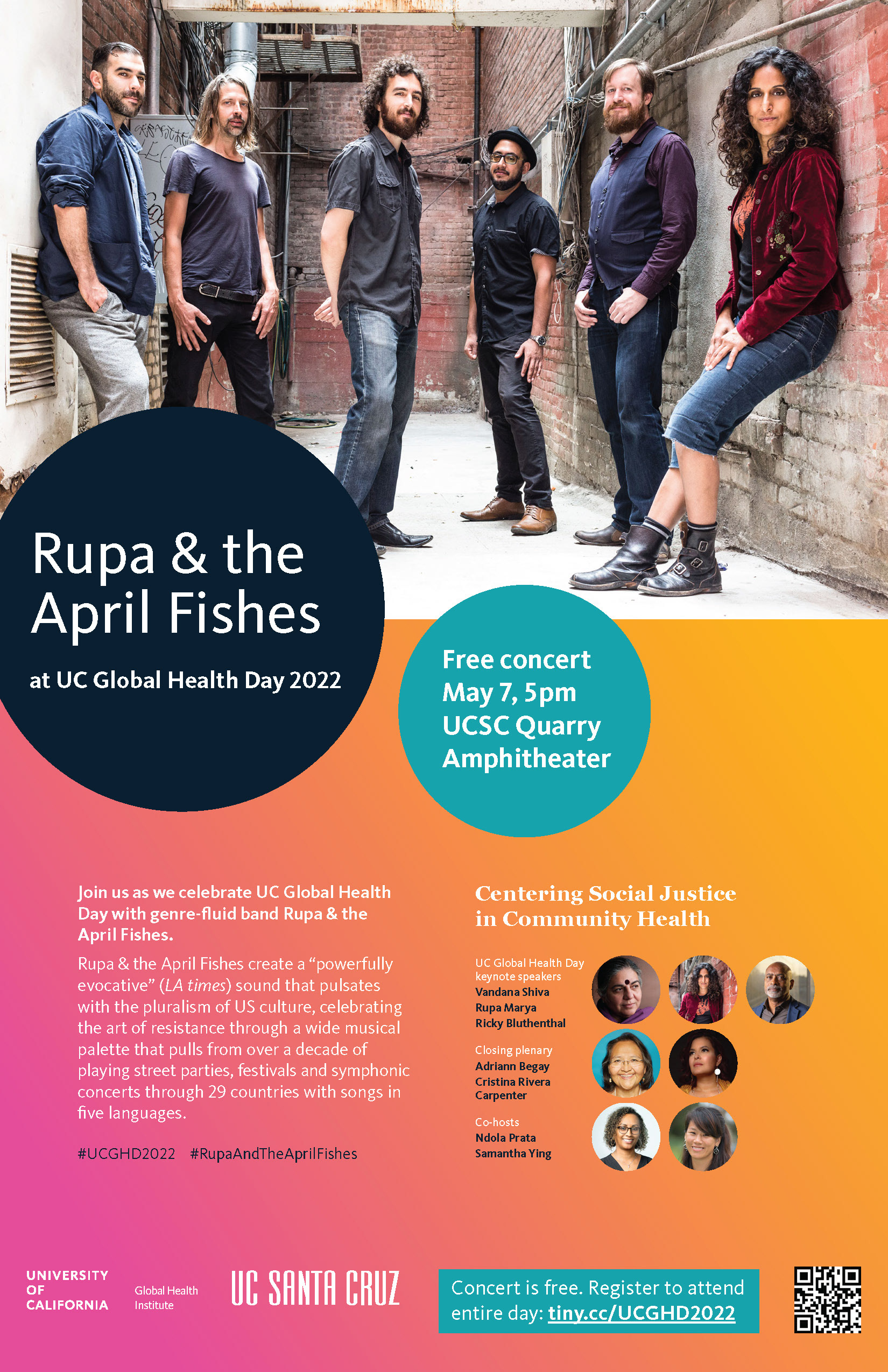 Promo poster for performance at end of event (posted on campus)