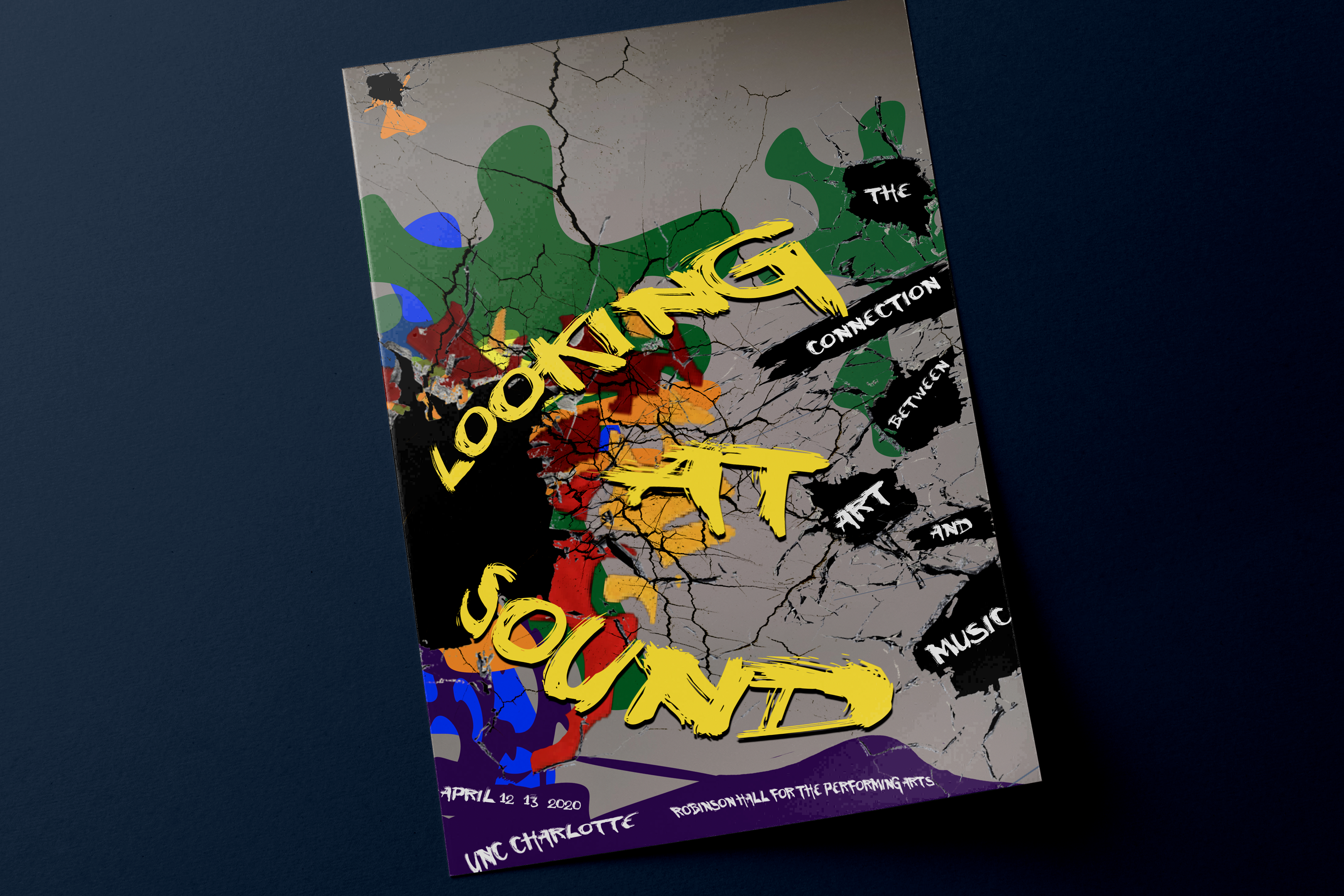 Looking At Sound Music Poster Mockup 2