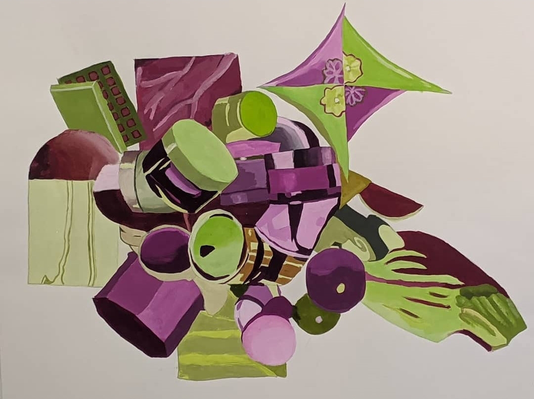 acrylic gouache on paper