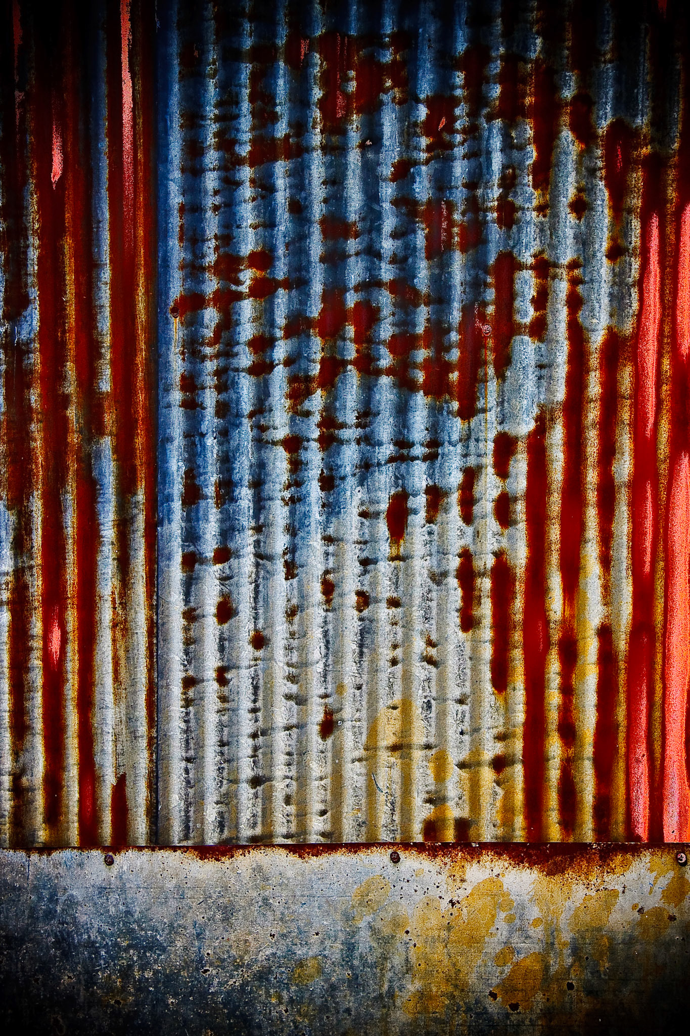 Tin Wall Rusted