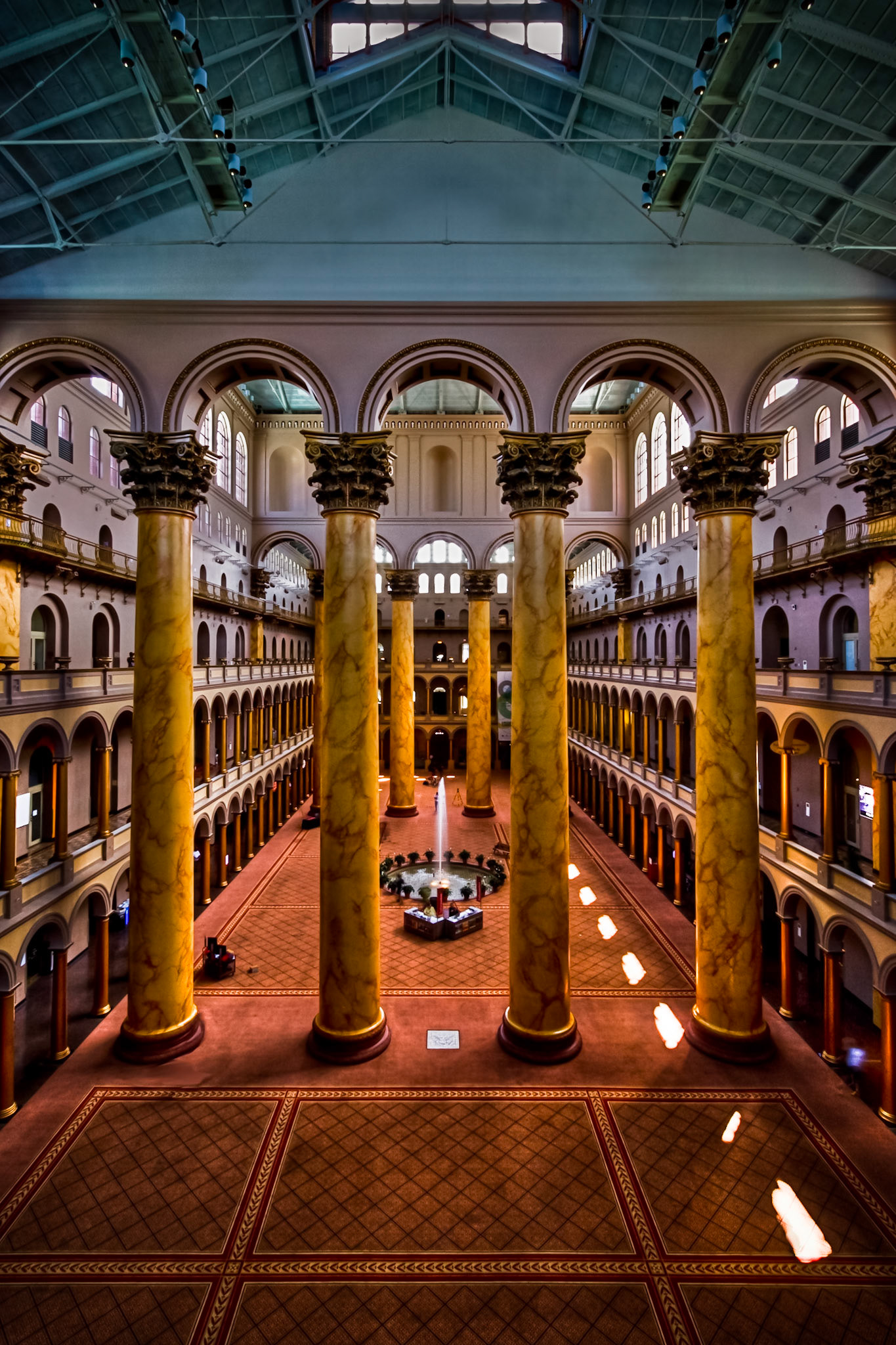 The National Building museum in Washington DC.  Taken during Scott Kelby's 2009 Worldwide Photowalk.