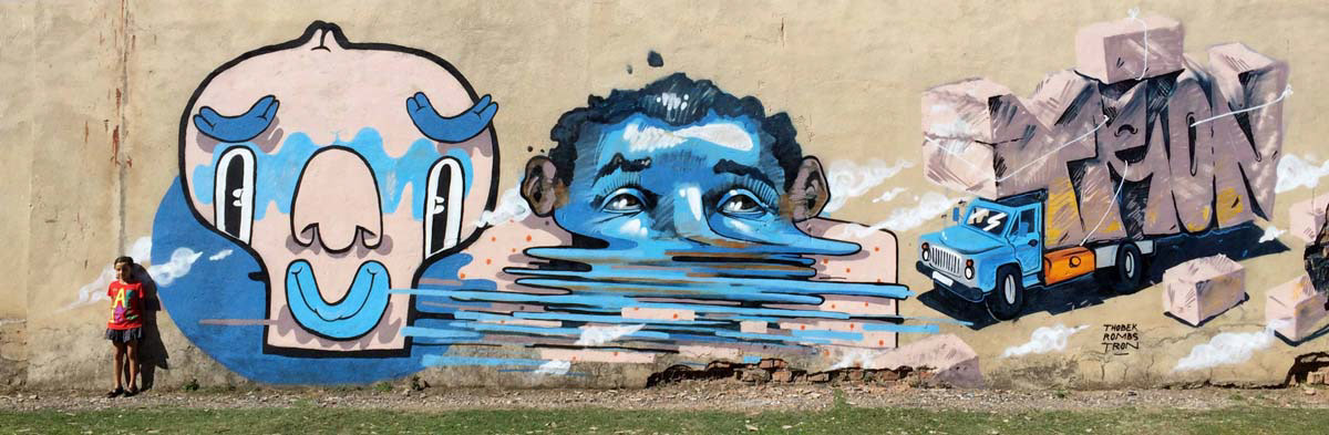 with Rombo and Tron. Udabno, Georgia, 2014