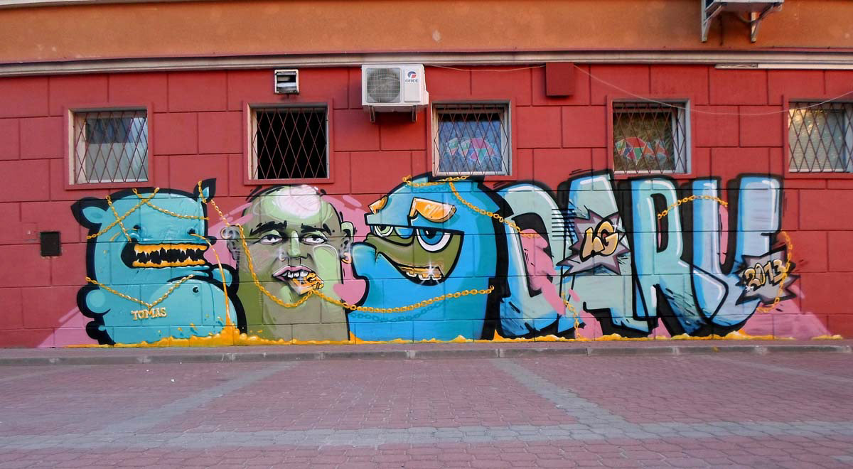 with Kiwie, Vour and Daru. Bialystok, Poland, 2013