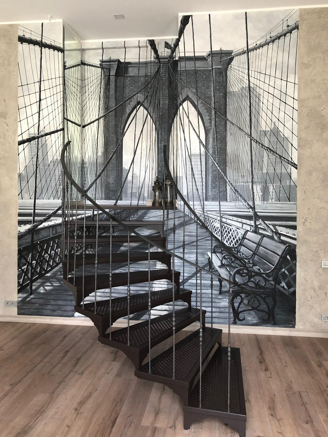 Acrylics on wall, 3 x 4m, Riga, Latvia, 2019