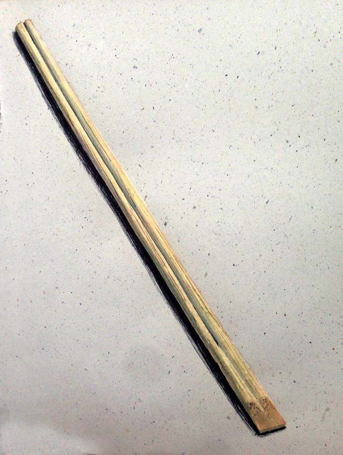 unused chopsticks. 23.11.2015.