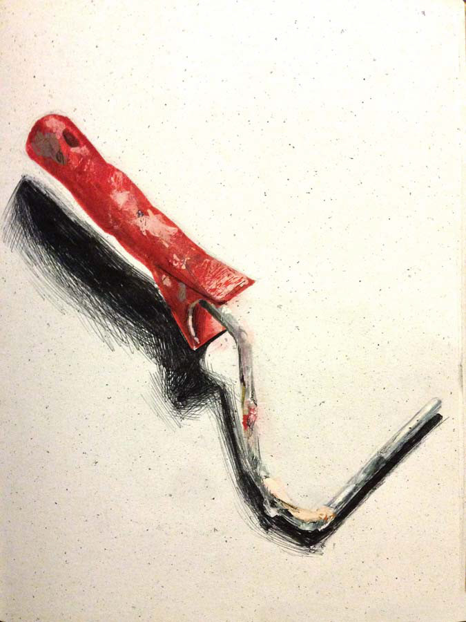 used paint roller frame. 15.10.2015.