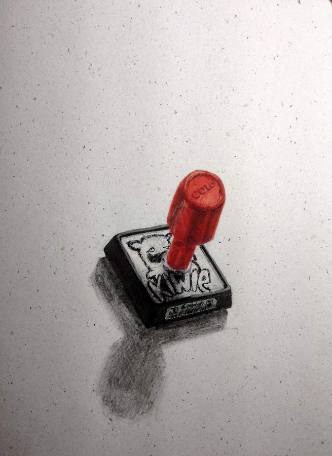 kiwie's old stamp. (~2012). 29.01.2016.