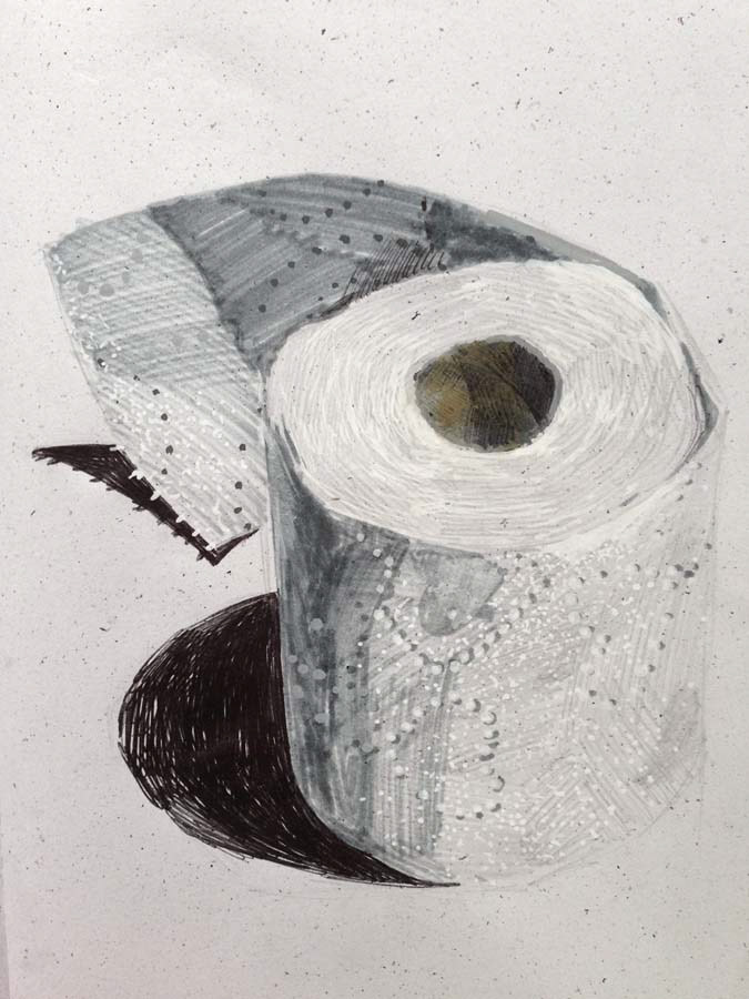 toilet paper roll. 25.09.2015.