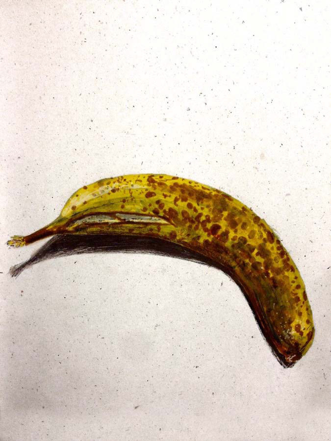 unused and a bit forgotten banana. 16.12.2015.