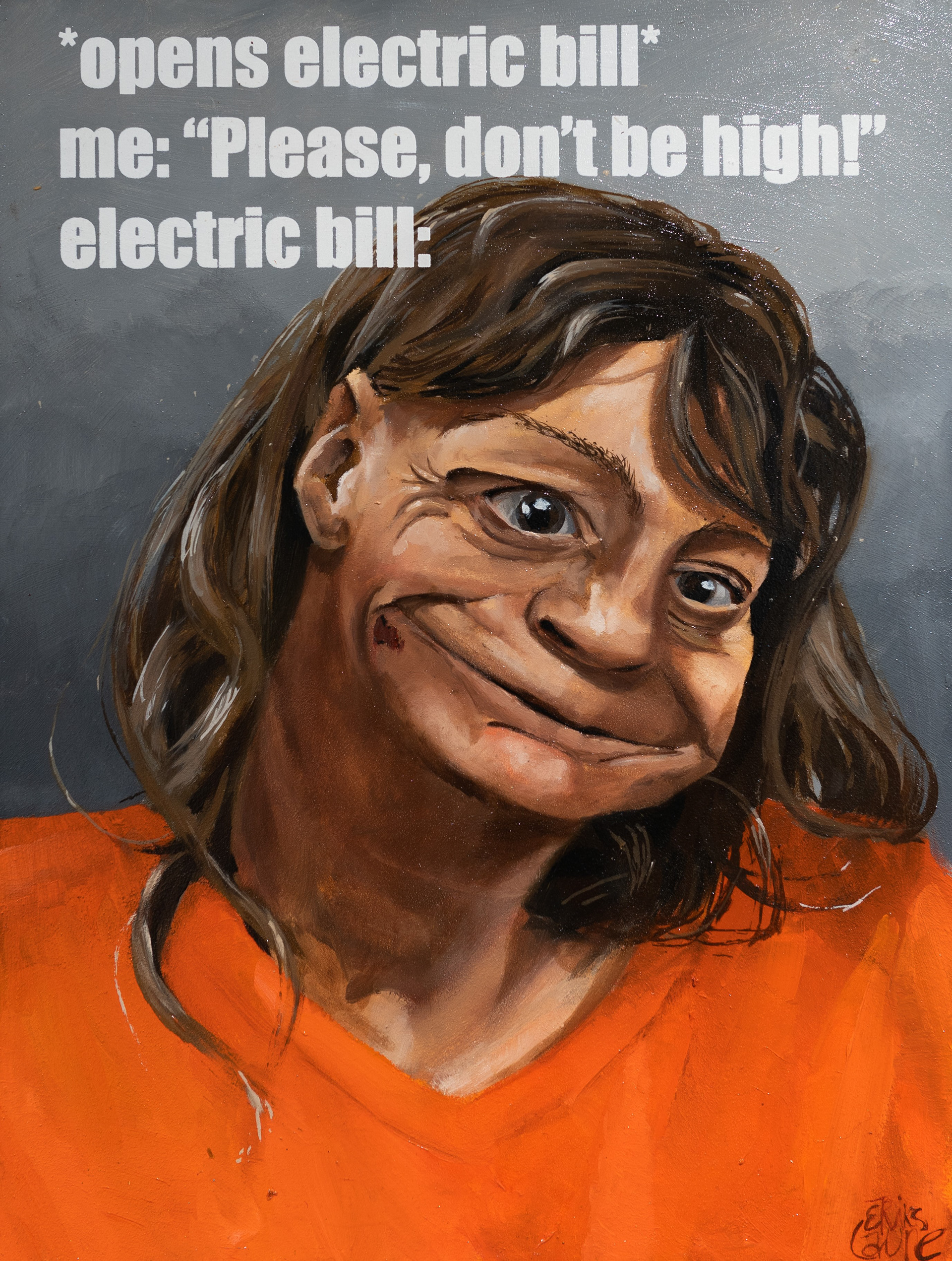 oil on cardboard, 2019