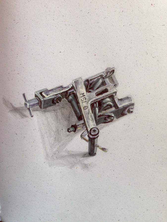 my dad's old tattoo machine. 10.04.2016.