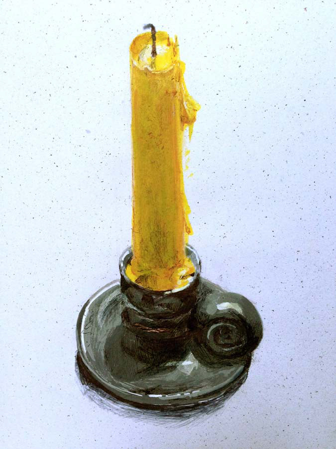 my grandma's candle. 24.10.2015.