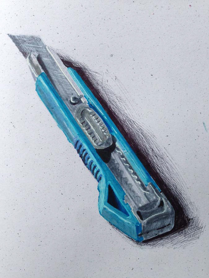 paper knife. 01.10.2015.