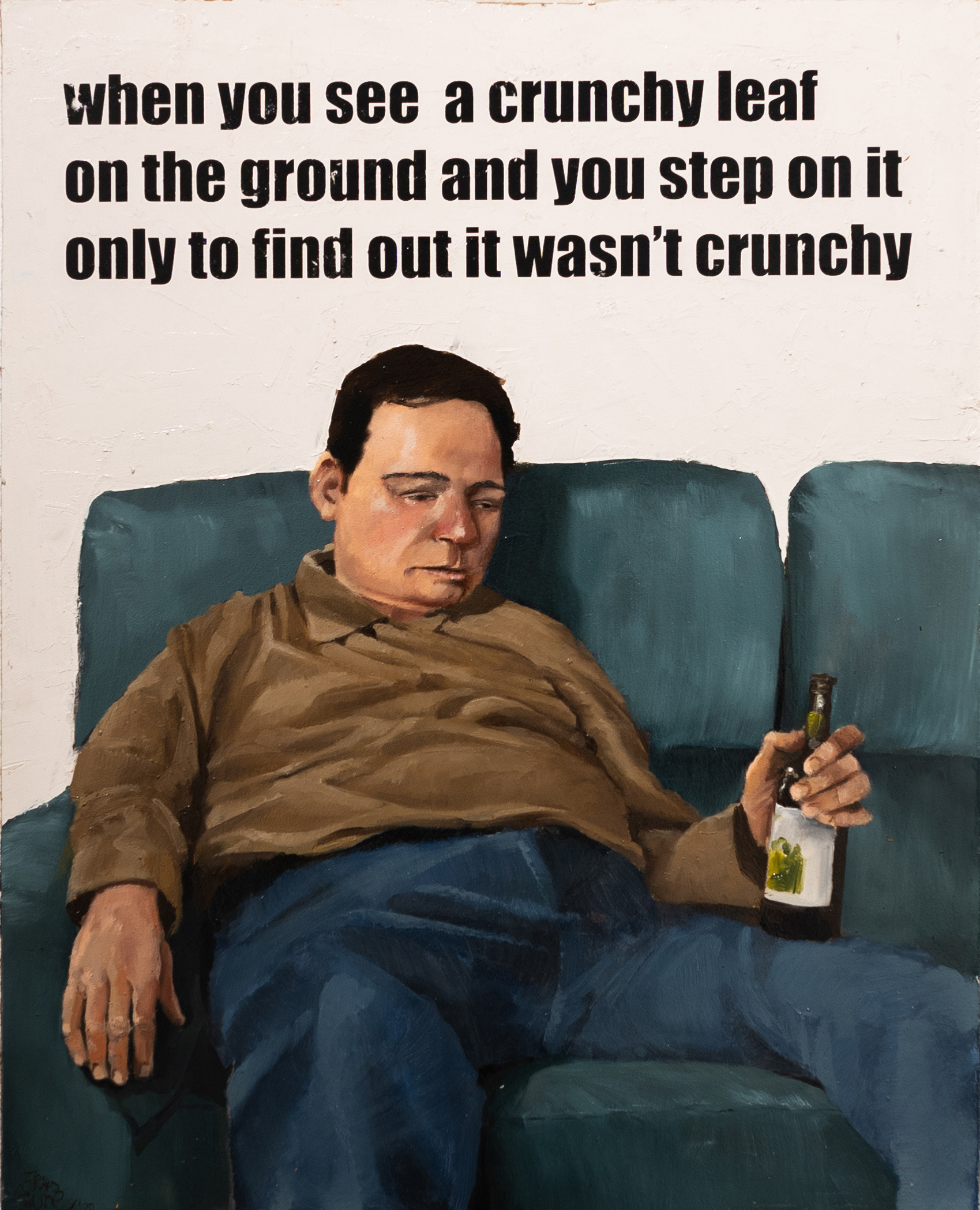 oil on. cardboard, 2019