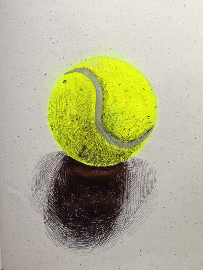 tennis ball. 19.09.2015.