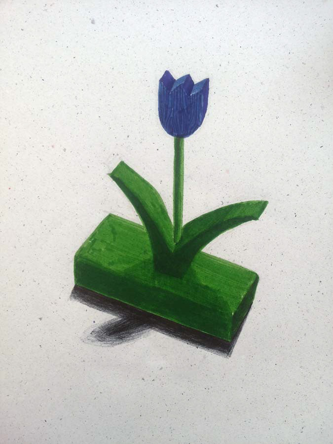 wooden tulip given to me by alma and linda. 26.05.2016.