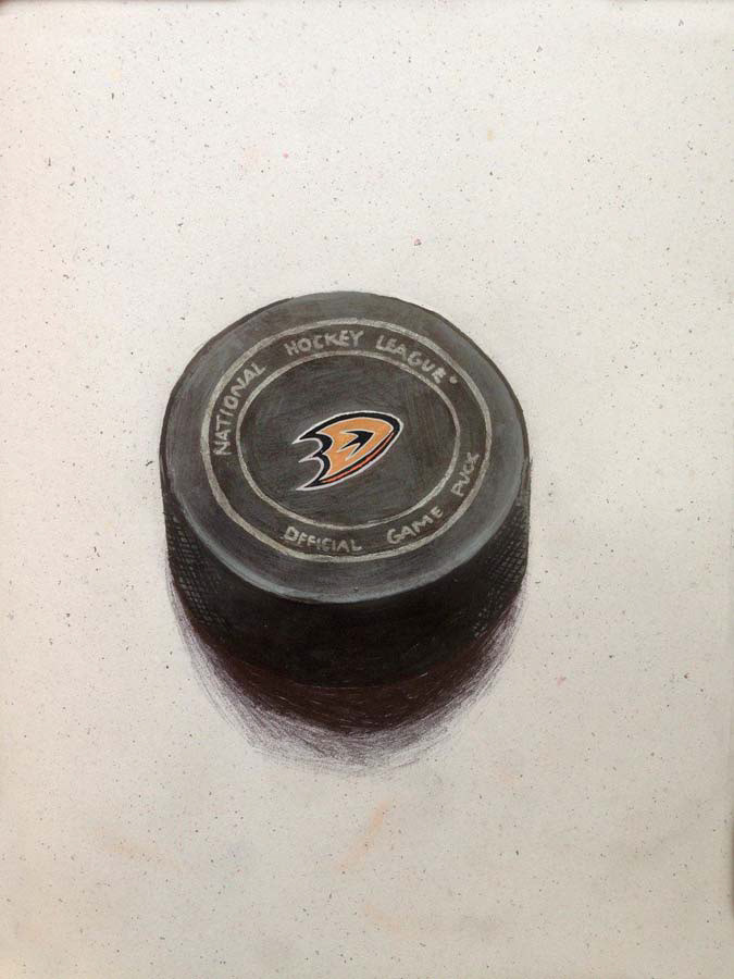 anaheim Ducks game puck. 08.05.2016.