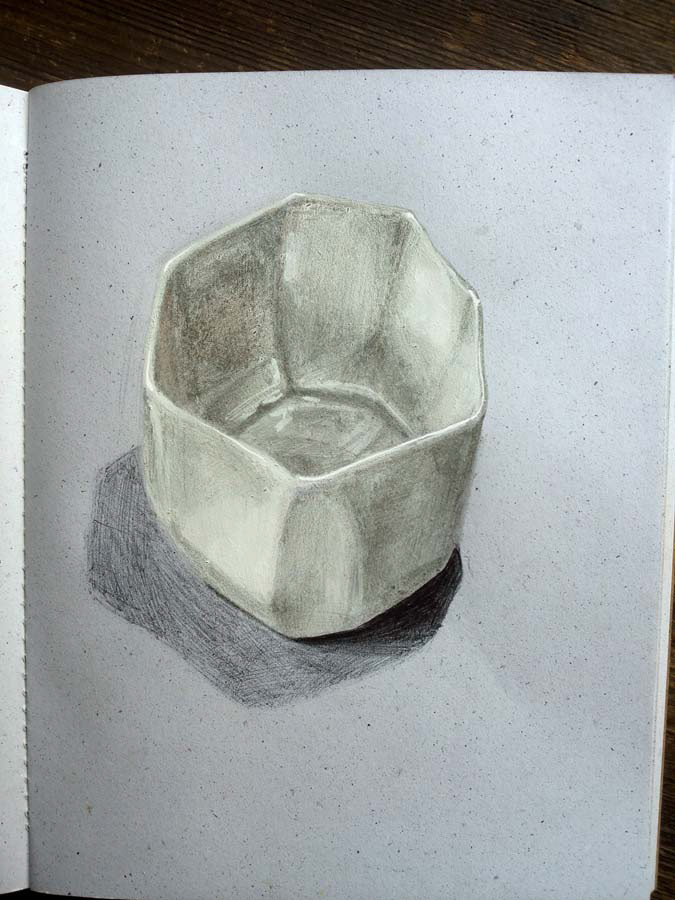 porcelain container that Linda made. 29.05.2016.