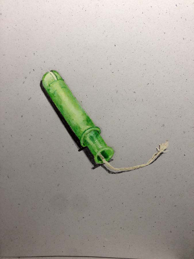 victoria's tampon she said she won't use anymore. 12.07.2016.