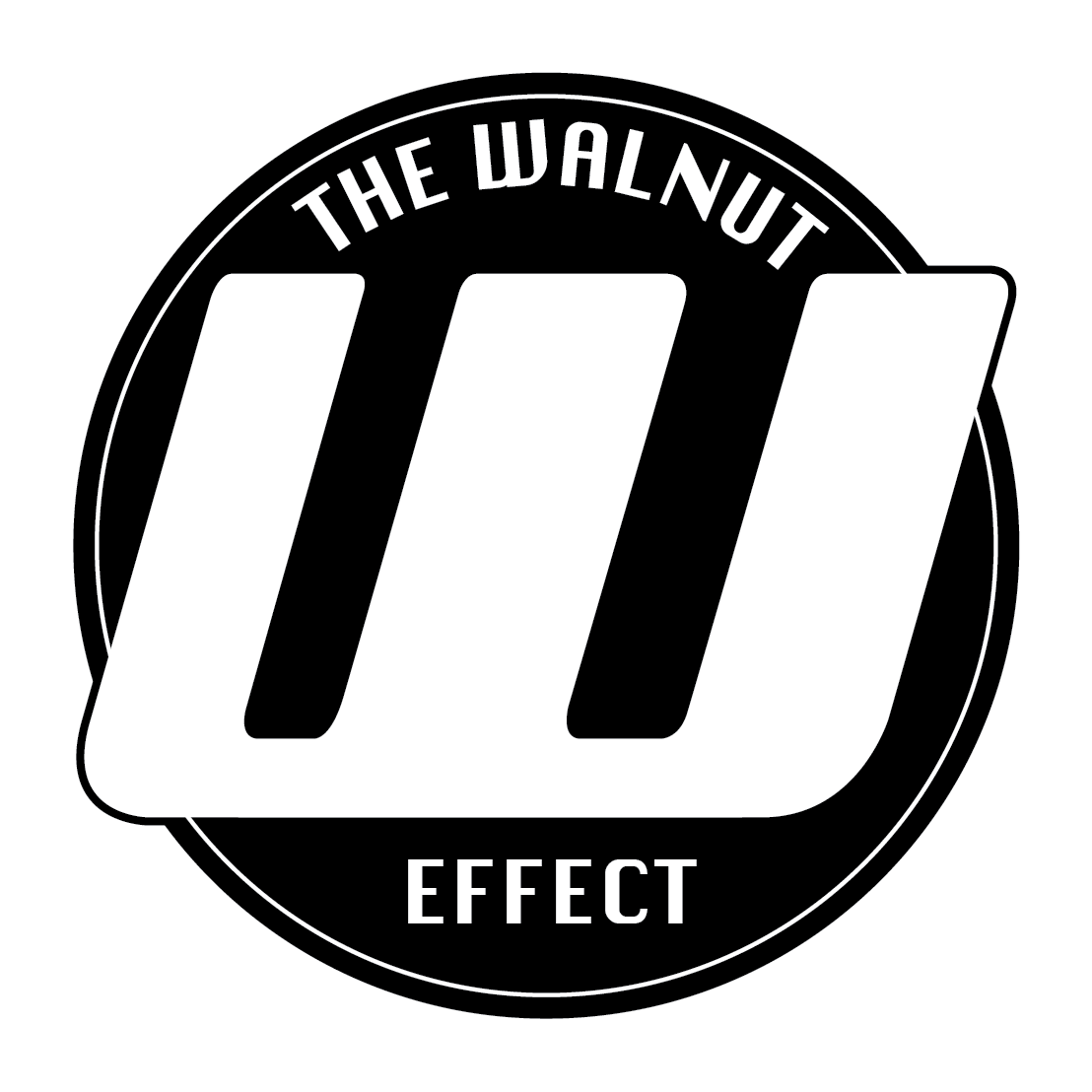 The Walnut Effect logo is a black circle with a white W and text